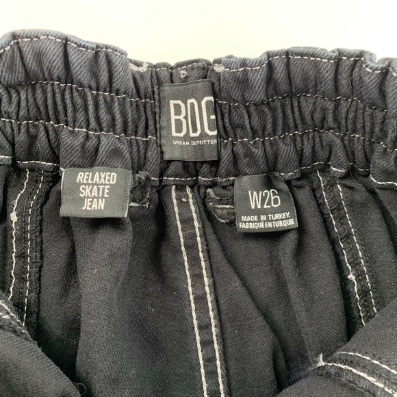 BDG Urban Outfitters Black Denim Cargo Skater Jeans size 26- Preloved - Picture 3 of 8